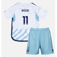 Dres Nottingham Forest Chris Wood #11 Gostujuci za djecu 2023-24 Kratak Rukav (+ kratke hlače)